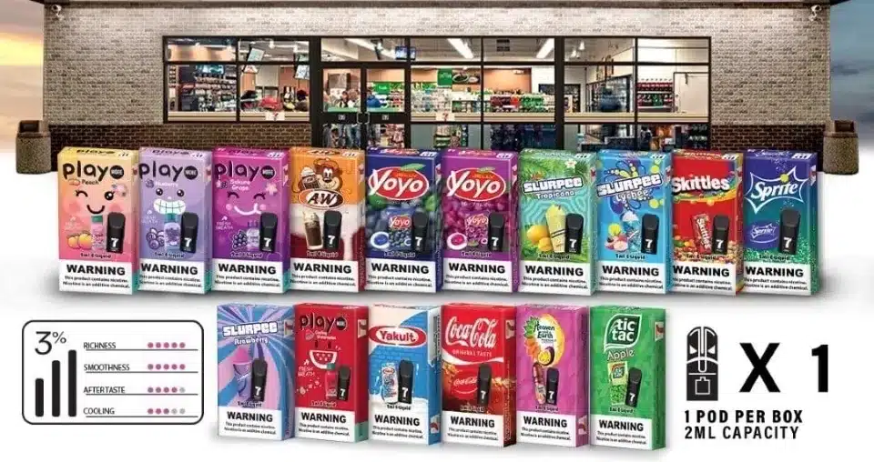หัวพอต 7-11 Pod 4 หัวพอต 7-11 หัวพอตน้ำยาราคาถูก