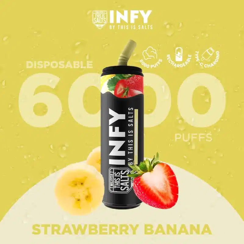 Infy disposable strawberry banana
