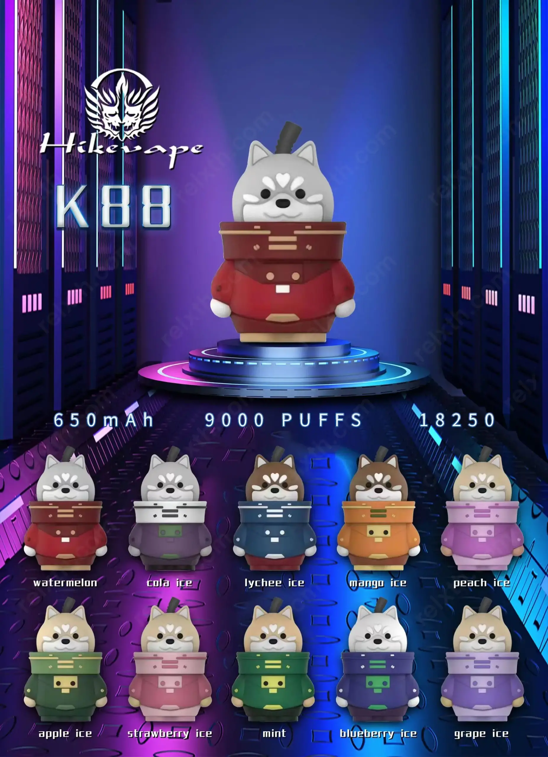 Husky K88 9000 Puffs 24 husky k88 9000 puffs