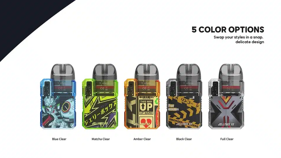 Rincoe Jellybox V2 Pod Kit 16 เจลลี่บ๊อก V2 ลวดลายสุดเท่ มีให้เลืออก 5 สี