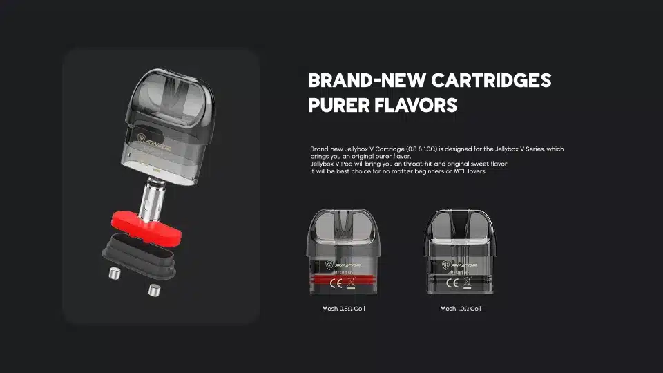 Rincoe Jellybox V2 Pod Kit 17 หัวพอตน้ำยาที่ใช้กับ เจลลี่บ็อก V2