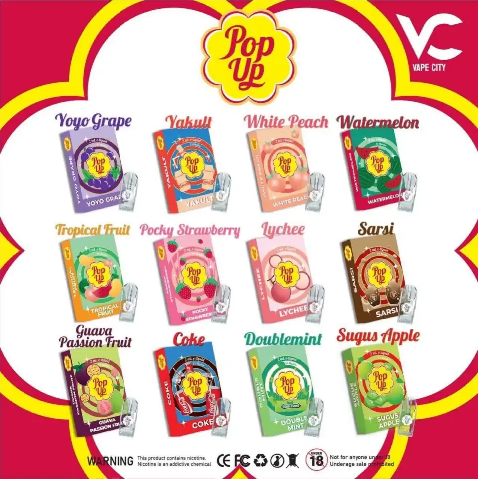 หัวพอต Pop Up Pod 70 หัวพอต Pop Up มีกลิ่นให้เลือกเยอะ