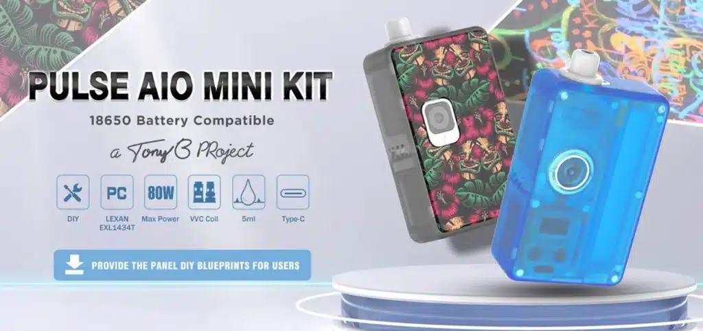 Vandyvape Pulse Aio Mini Kit 16 pulse aio mini กล่องปรับวัตต์ขนาดเล็กกระทัดรัด พกพาง่าย