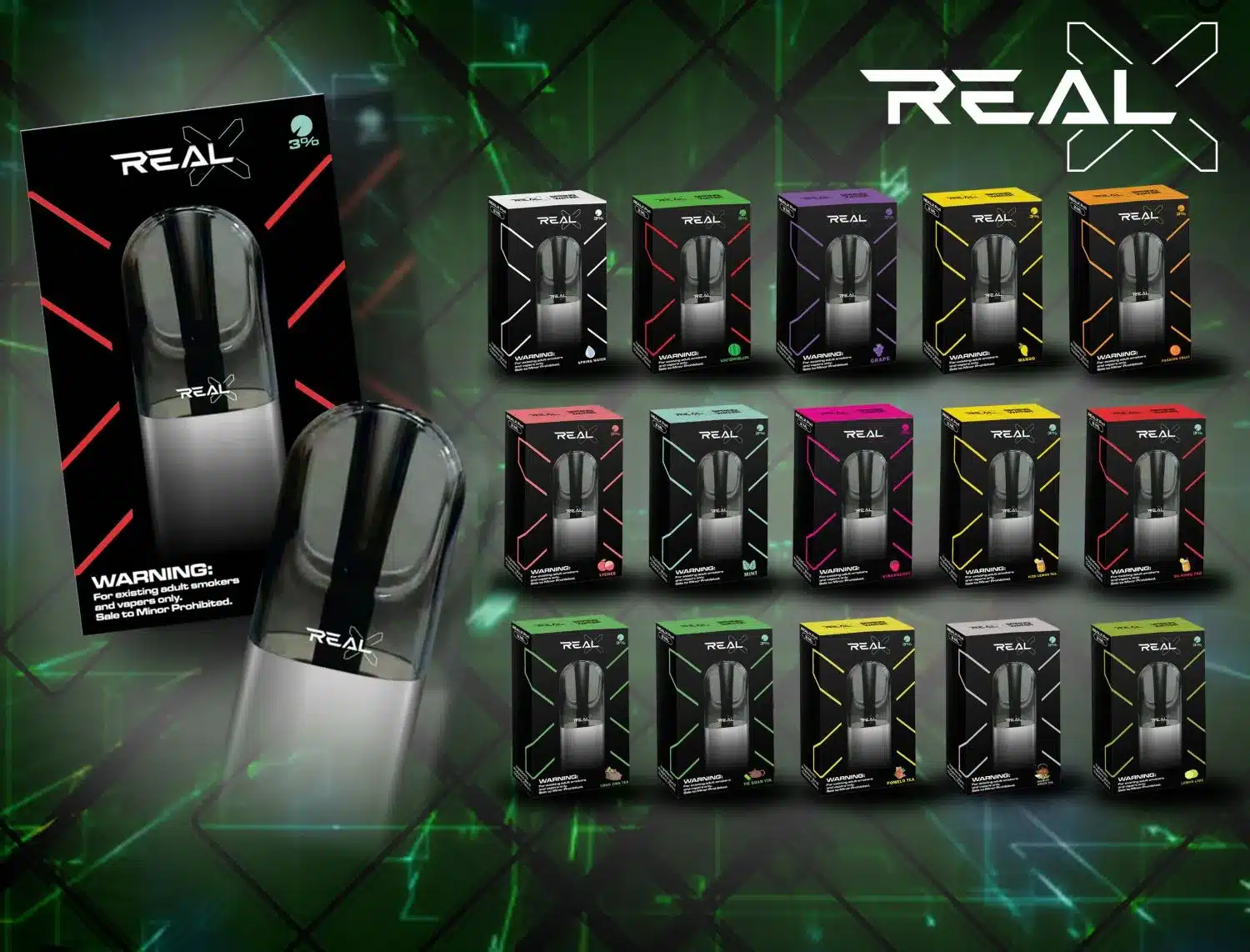 หัวพอต RealX Pod 34 หัวพอต realx pod หลากกลิ่นให้คุณได้ลอง