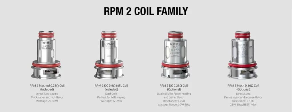 คอลย์บุหรี่ไฟฟ้า rpm 2 