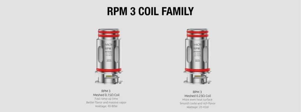 คอลย์บุหรี่ไฟฟ้า rpm 3 