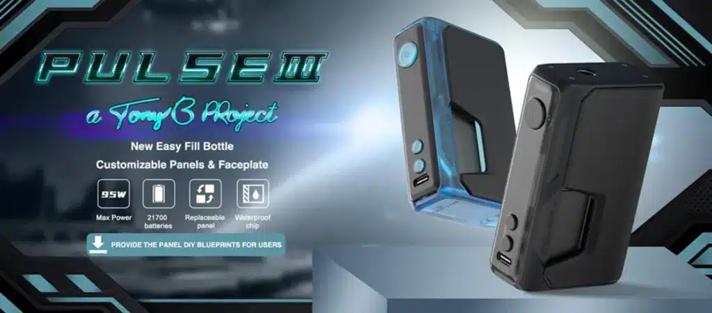 Vandyvape PULSE V3 Mod 14 vandyvape pulse v3 กล่องบีบจากแบรนด์ดังดีไซน์สวย