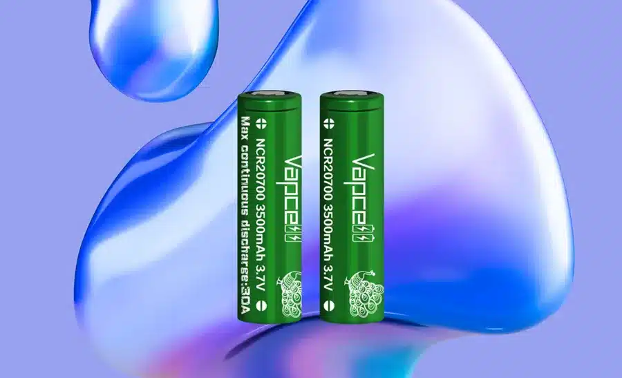 Vapcell 20700 3500mah 30A 3 vapcell 20700 3500mah 30a ถ่านบุหรี่ไฟฟ้าที่ทรงพลังด้วยปริมาณแบตจัดเต็ม