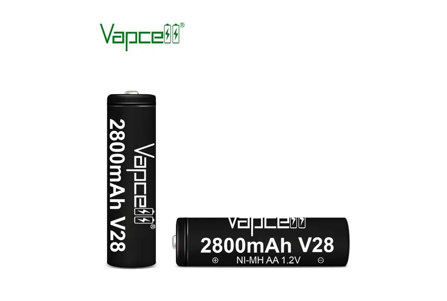 Vapcell V28 AA 2800mah 1.2V 1 vapcell v28 ถ่านบุหรี่ไฟฟ้าจิ๋วแต่แจ๋ว
