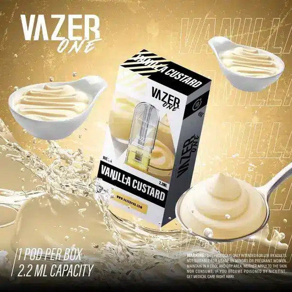 หัวน้ำยา vazer one กลิ่น vanilla custard