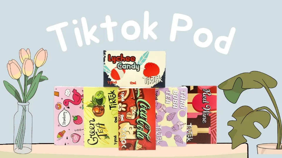 หัวพอต Tiktok Pod 44 หัวพอต tiktok สุดน่ารักที่มาพร้อมกับน้ำยาสำเร็จรูปในตัว