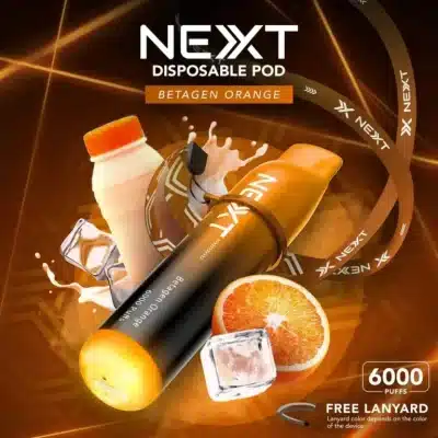 Next 6000 Puffs รีวิว กลิ่นบีทาเก้นรสส้ม