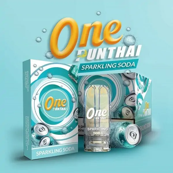 one punthai pod sparkling soda