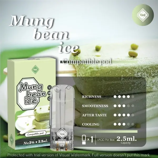 หัว vcm 2.5 ml กลิ่นไอติมรสถั่วเขียว