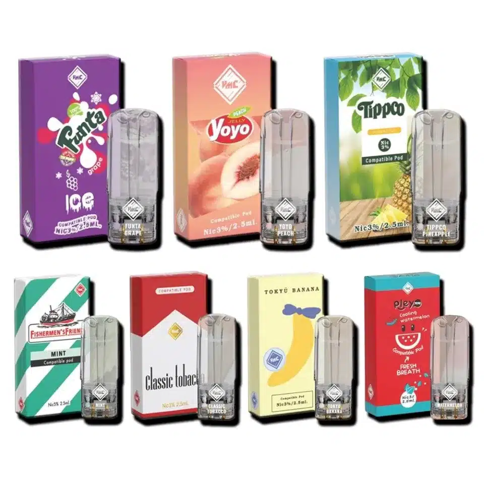 หัวพอต VMC Pod 2.5 ml 45 หัวพอต vcm 2.5 ml กับปริมาณที่มากขึ้น กลิ่นชัดสูบง่าย