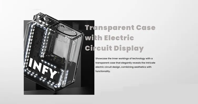 infy cube box พอตเปลี่ยนหัวดีไซน์ใหม่ ใส่ใจทุกรายละเอียด