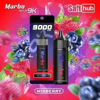 พอตใช้แล้วทิ้ง marbo 9000 puff กลิ่นเบอร์รี่รวม