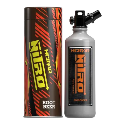 พอตใช้แล้วทิ้ง hcigar nitro 9000 puffs กลิ่นรูทเบียร์