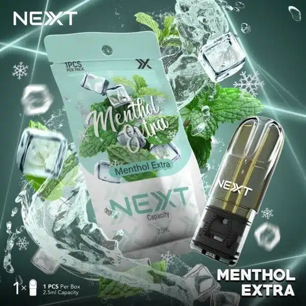 หัว next pod กลิ่นเมนทอล menthol extra