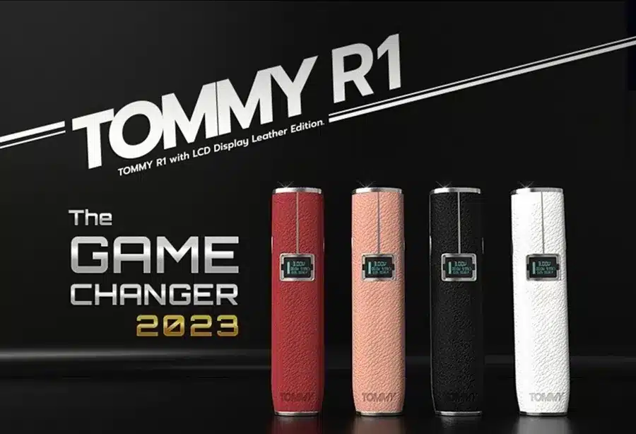 Tommy R1 Pod Device 12 tommy r1 pod device บุหรี่ไฟฟ้าเปลี่ยนหัวมีหน้าจอรุ่นแรกในโลก