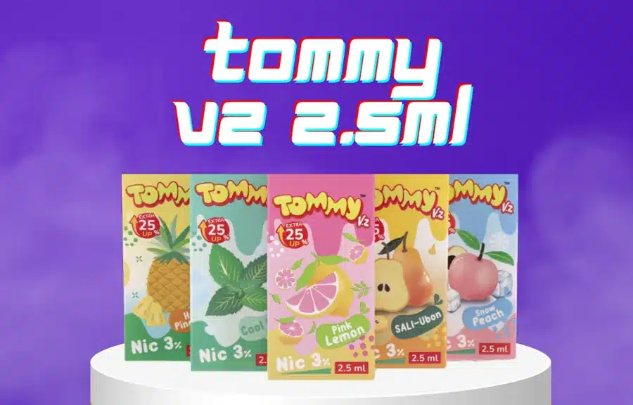 หัวพอต Tommy V2 Pod Juice 2.5 ml 22 หัวพอตน้ำยา tommy ใช้งานร่วมกับพอตเปลี่ยนหัวได้ทุกรุ่น