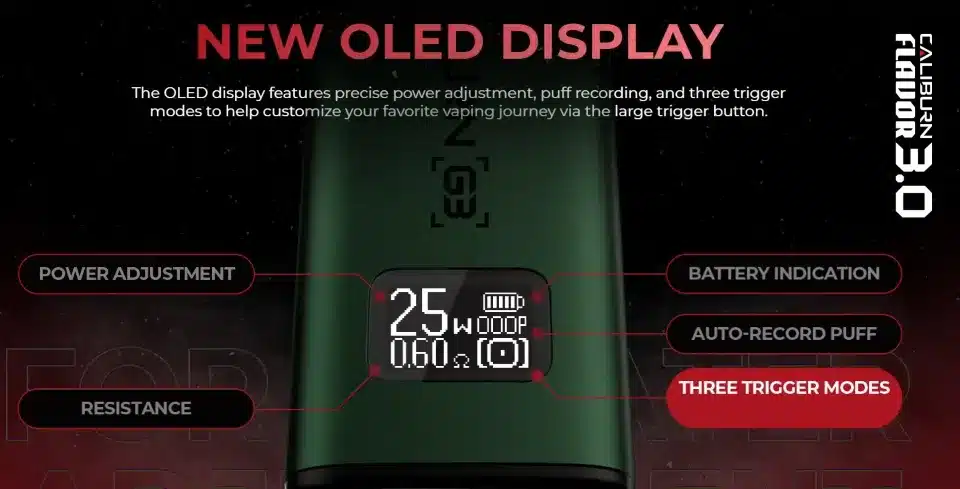 Uwell Caliburn G3 Pod Kit 7 จุดเด่นของคาลิเบิร์น g3