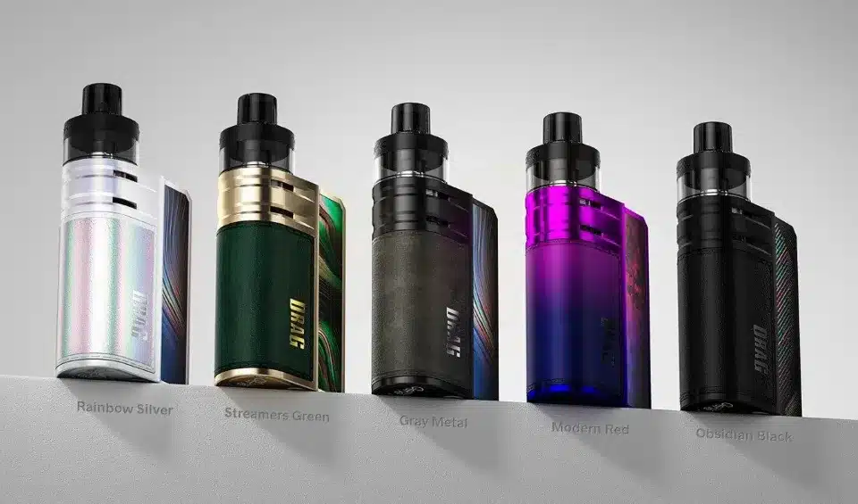 บุหรี่ไฟฟ้า drag e60 เครื่องเล็ก รูปทรงสวยงาม