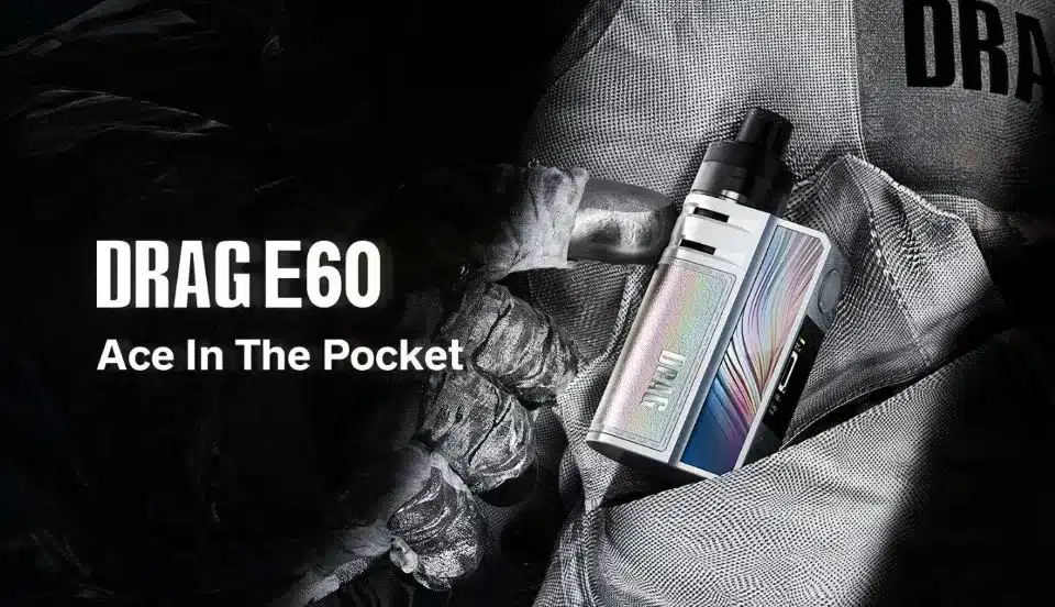 drag e60 บุหรี่ไฟฟ้าพอตตัวใหม่จากแบรนด์ voopoo