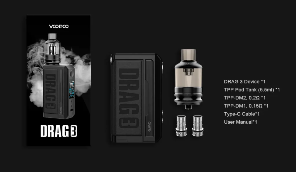 VOOPOO Drag 3 177W TC Box Kit 7 voopoo drag3