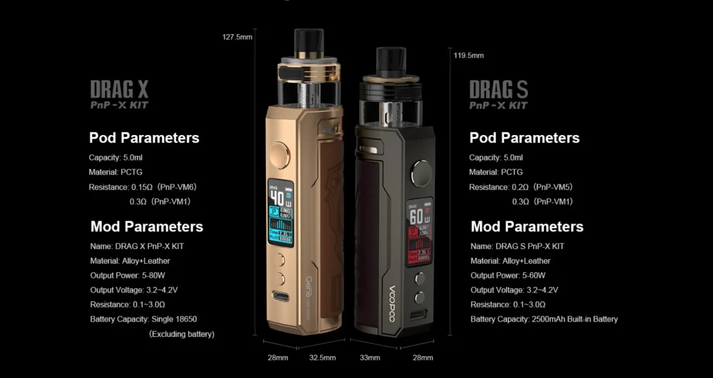 voopoo drag x pnp x